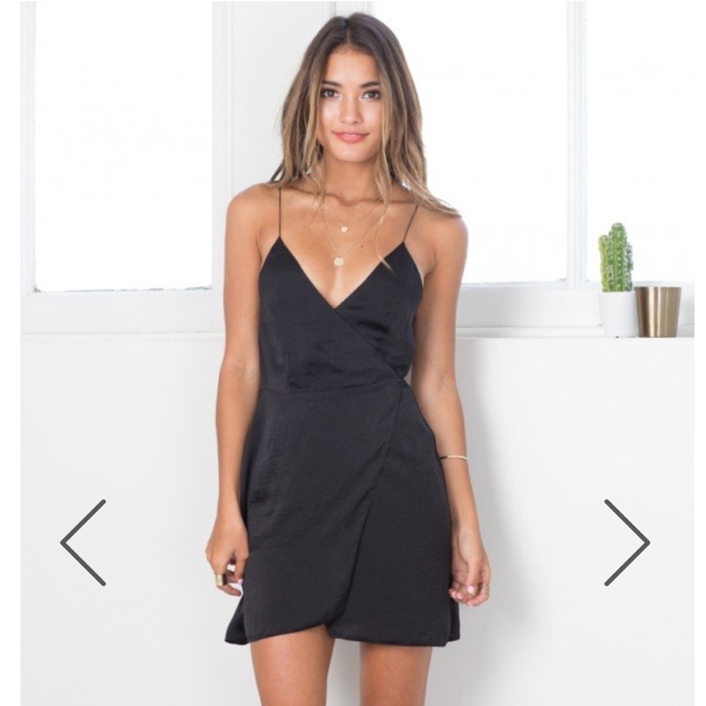 Black Wrap Dress NWT